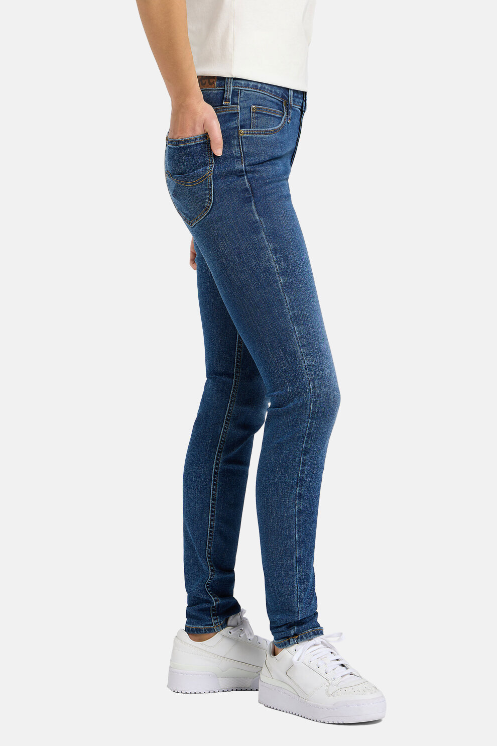 ŽENE - Traperice - Lee Scarlett High traperice - Plava - Skinny