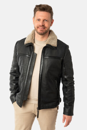 MUŠKARCI - Kožne jakne - Mauritius Alasko kožna jakna - Siva