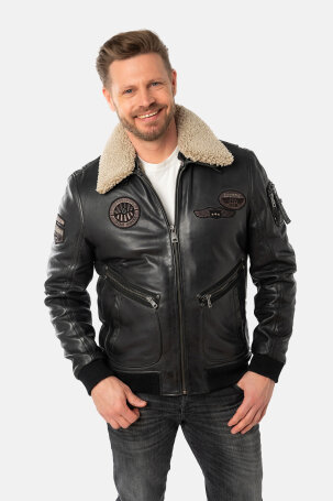 MUŠKARCI - Kožne jakne - Mauritius Starpilot kožna jakna - Crna