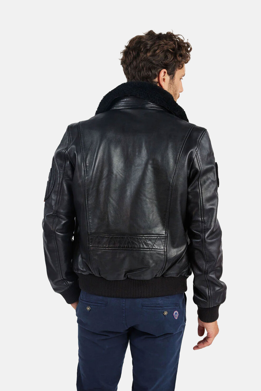 MUŠKARCI - Kožne jakne - Redskins Rafal 2.0 Ycon kožna jakna - Crna