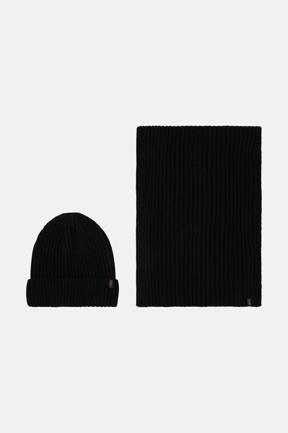 MUŠKARCI - Šalovi - Lee set kapa i šal - Crna