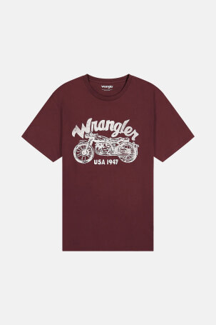 MUŠKARCI - Majice - Wrangler majica - Kratki rukavi - Crvena