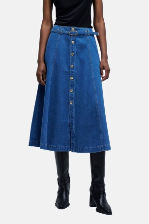 ŽENE - Haljine - Salsa traper suknja - Midi - Plava