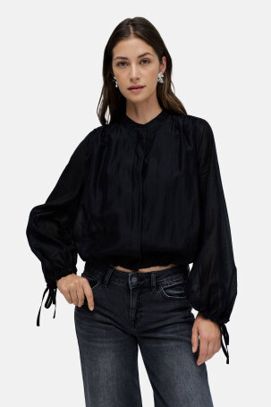 ŽENE - Košulje i bluze - Salsa košulja - Dugi rukav - Crna