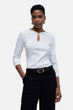 ŽENE - Majice - Salsa majica - Dugi rukav - Bijela