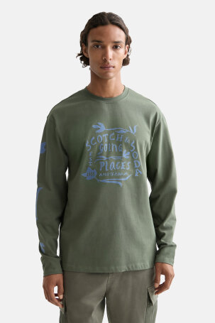 MUŠKARCI - Majice - Scotch & Soda majica - Dugi rukavi - Zelena
