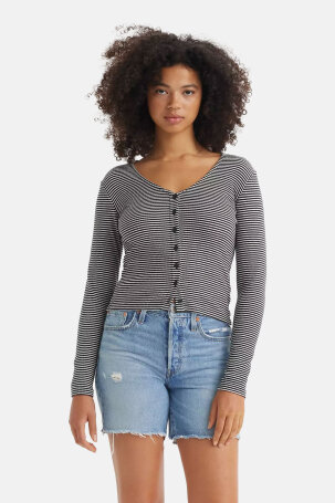 ŽENE - Majice - Levi's majica - Dugi rukav - Crna