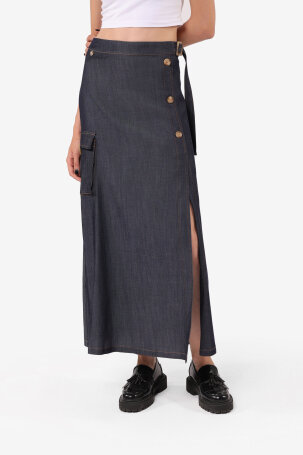 ŽENE - Suknje - Ad twenty suknja - Midi - Plava