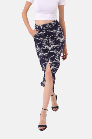 ŽENE - Suknje - Ad twenty suknja - Midi - Plava