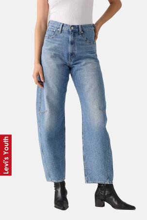 ŽENE - Traperice - Levi's Cinch Barrel traperice - Plava - Straight