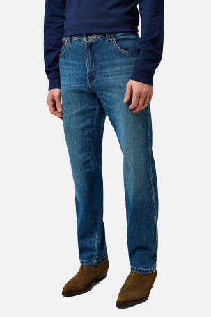 MUŠKARCI - Traperice - Wrangler Texas traperice - Plava - Straight