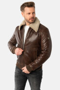 MUŠKARCI - Kožne jakne - Mauritius Brovig kožna jakna - Smeđa