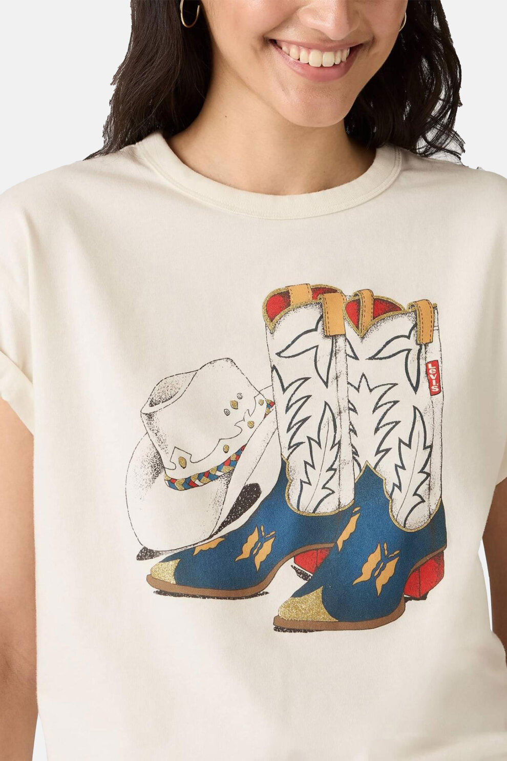 ŽENE - Majice - Levi's Tabor majica - Kratki rukav - Bijela