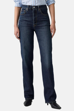 ŽENE - Traperice - Levi's Ribcage Full Lenght traperice - Plava - Straight