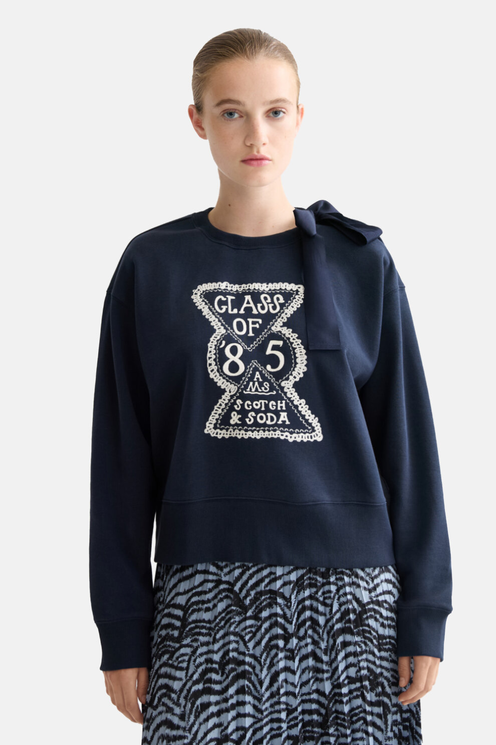 ŽENE - Majice - Scotch & Soda majica - Dugi rukav - Plava