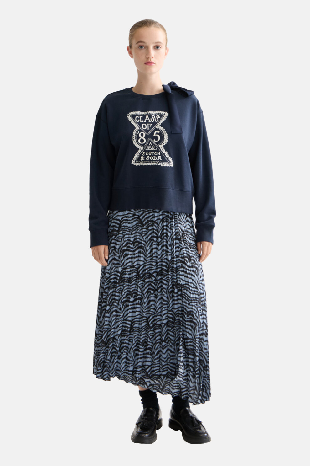 ŽENE - Majice - Scotch & Soda majica - Dugi rukav - Plava