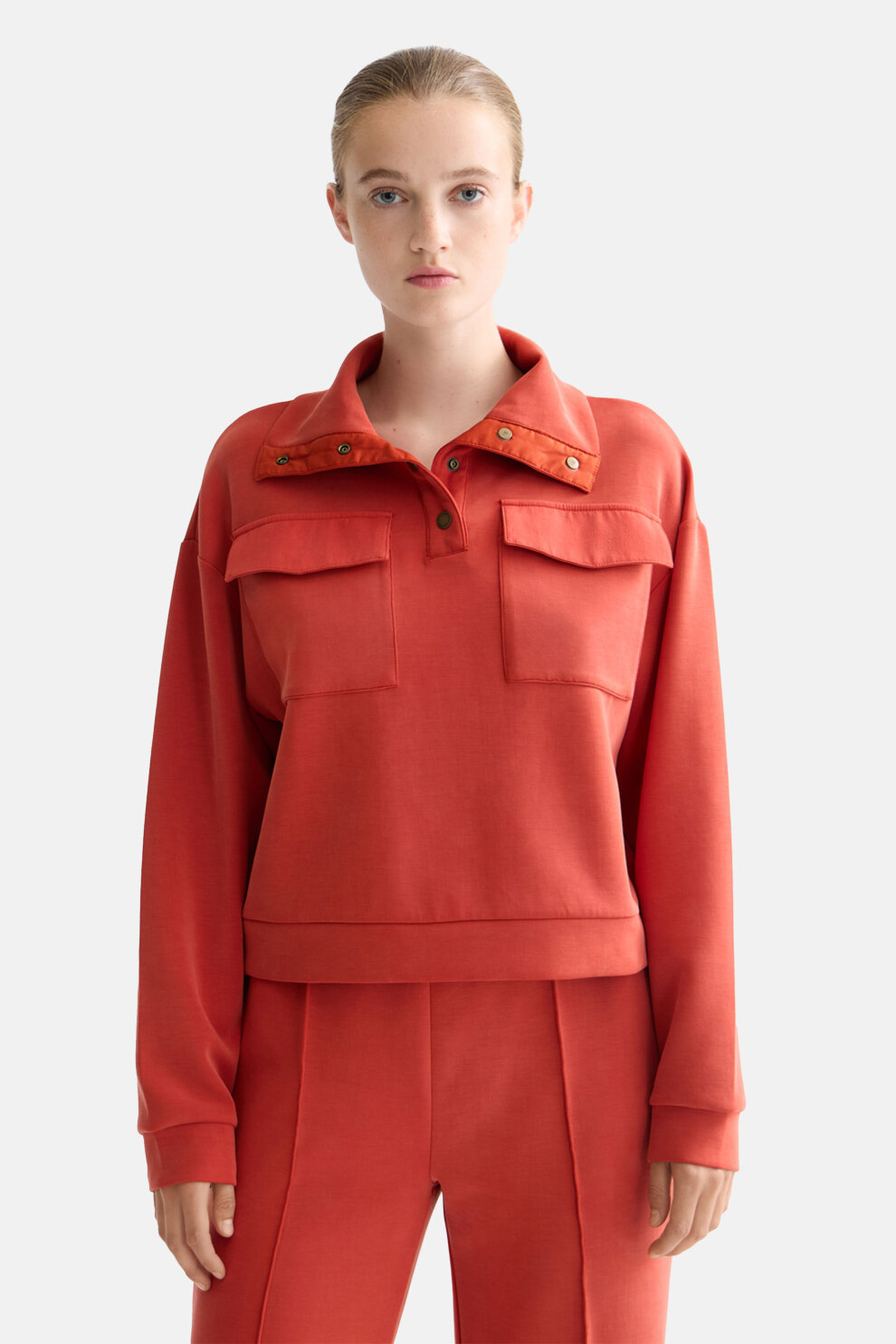 ŽENE - Majice - Scotch & Soda majica - Dugi rukav - Narančasta