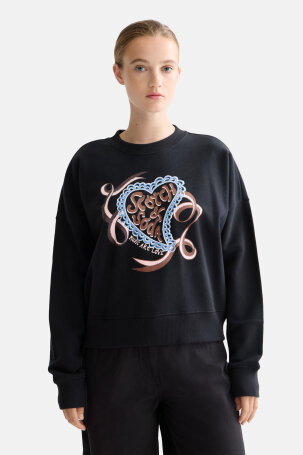 ŽENE - Majice - Scotch & Soda majica - Dugi rukav - Crna