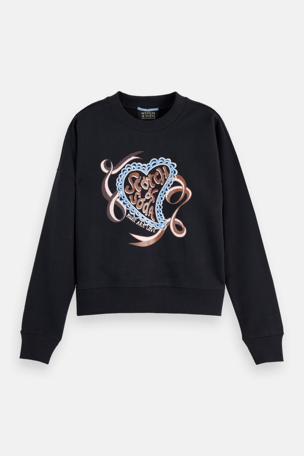 ŽENE - Majice - Scotch & Soda majica - Dugi rukav - Crna