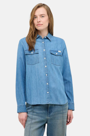 ŽENE - Košulje i bluze - Mustang Sedana traper košulja - Dugi rukav - Plava