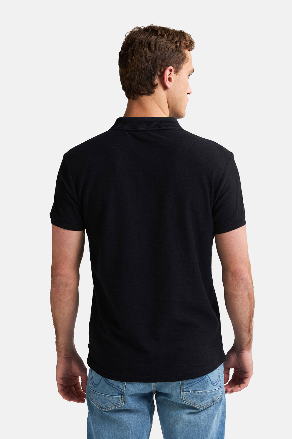 MUŠKARCI - Majice - Petrol polo majica - Kratki rukavi - Crna