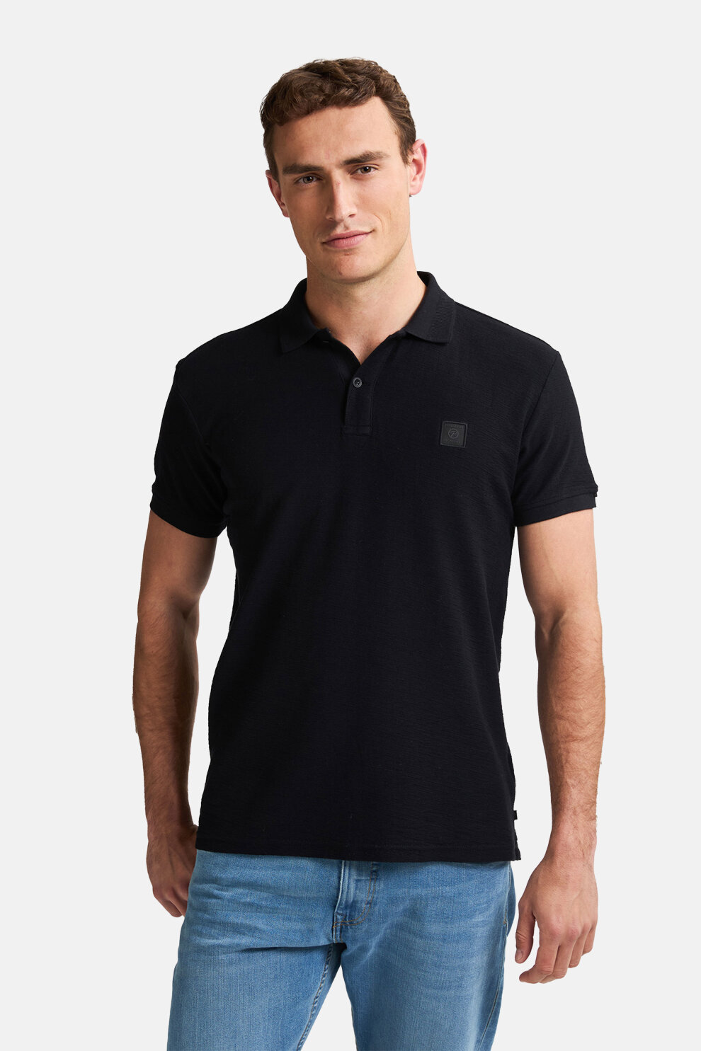 MUŠKARCI - Majice - Petrol polo majica - Kratki rukavi - Crna