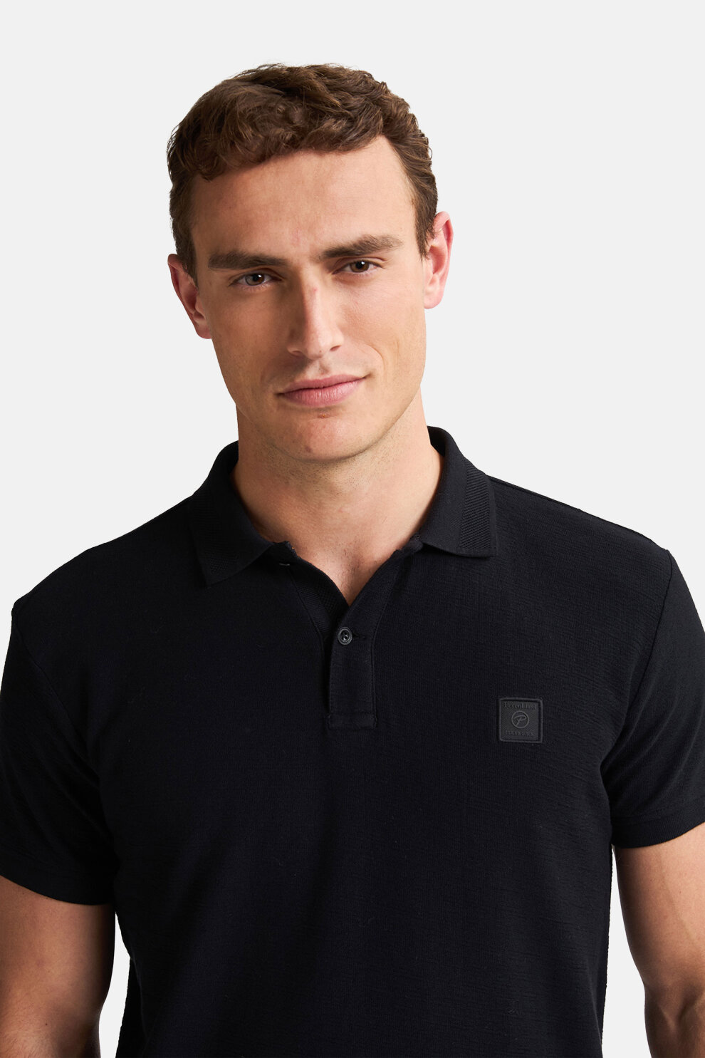 MUŠKARCI - Majice - Petrol polo majica - Kratki rukavi - Crna