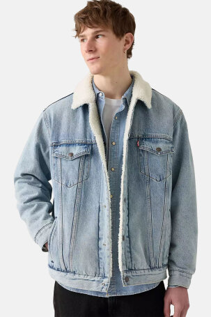 MUŠKARCI - Jakne i kaputi - Levi's Sherpa traper jakna - Jakne - Plava