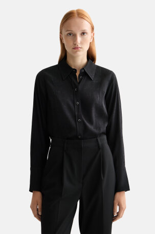 ŽENE - Košulje i bluze - Scotch & Soda košulja - Dugi rukav - Crna