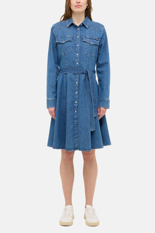 ŽENE - Haljine - Mustang Elisa traper haljina - Midi - Plava