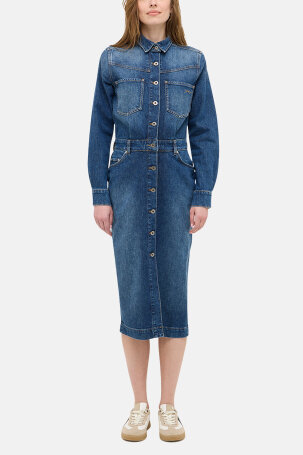 ŽENE - Haljine - Mustang Emma traper haljina - Midi - Plava