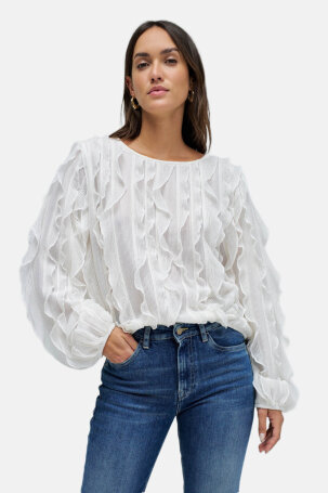 ŽENE - Majice - Salsa majica - Dugi rukav - Bijela