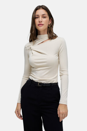 ŽENE - Majice - Salsa majica - Dugi rukav - Bež