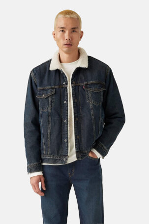 MUŠKARCI - Jakne i kaputi - Levi's Sherpa traper jakna - Jakne - Plava