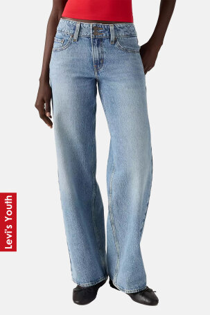 ŽENE - Traperice - Levi's Superlow Loose traperice - Plava - Straight