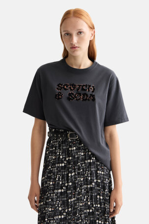 ŽENE - Majice - Scotch & Soda majica - Kratki rukav - Siva