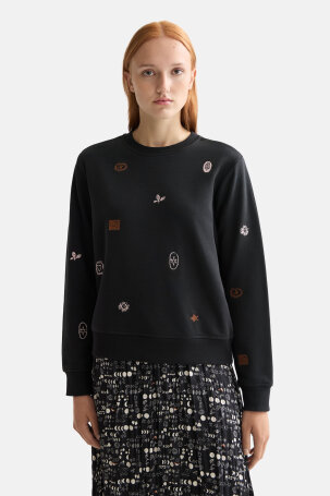 ŽENE - Majice - Scotch & Soda majica - Dugi rukav - Crna