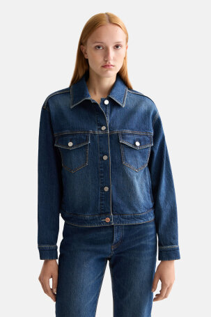 ŽENE - Jakne i kaputi - Scotch & Soda traper jakna - Jakne - Plava