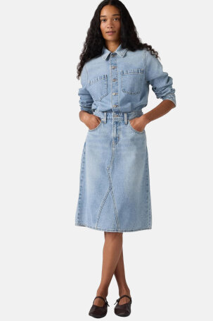 ŽENE - Haljine - Levi's traper haljina - Midi - Plava