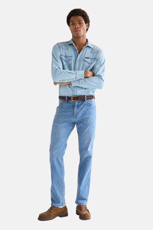 MUŠKARCI - Traperice - Wrangler Greensboro traperice - Plava - Straight