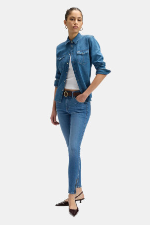 ŽENE - Traperice -  - Plava - Skinny