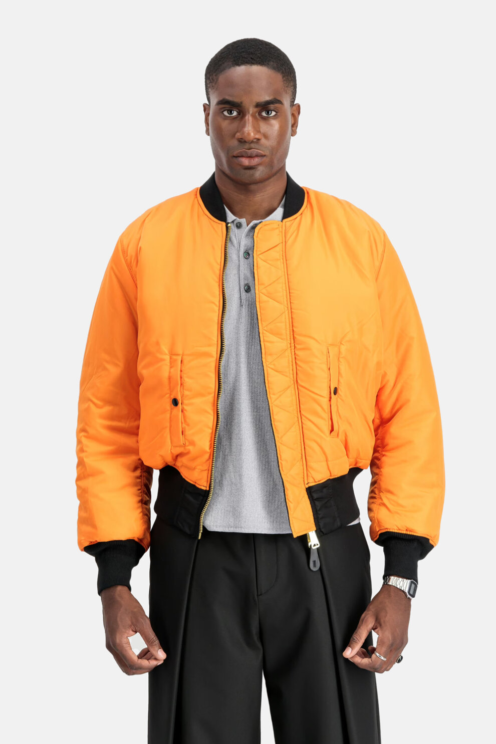 MUŠKARCI - Jakne i kaputi - Alpha Industries MA-1 Heritage jakna - Jakne - Crna