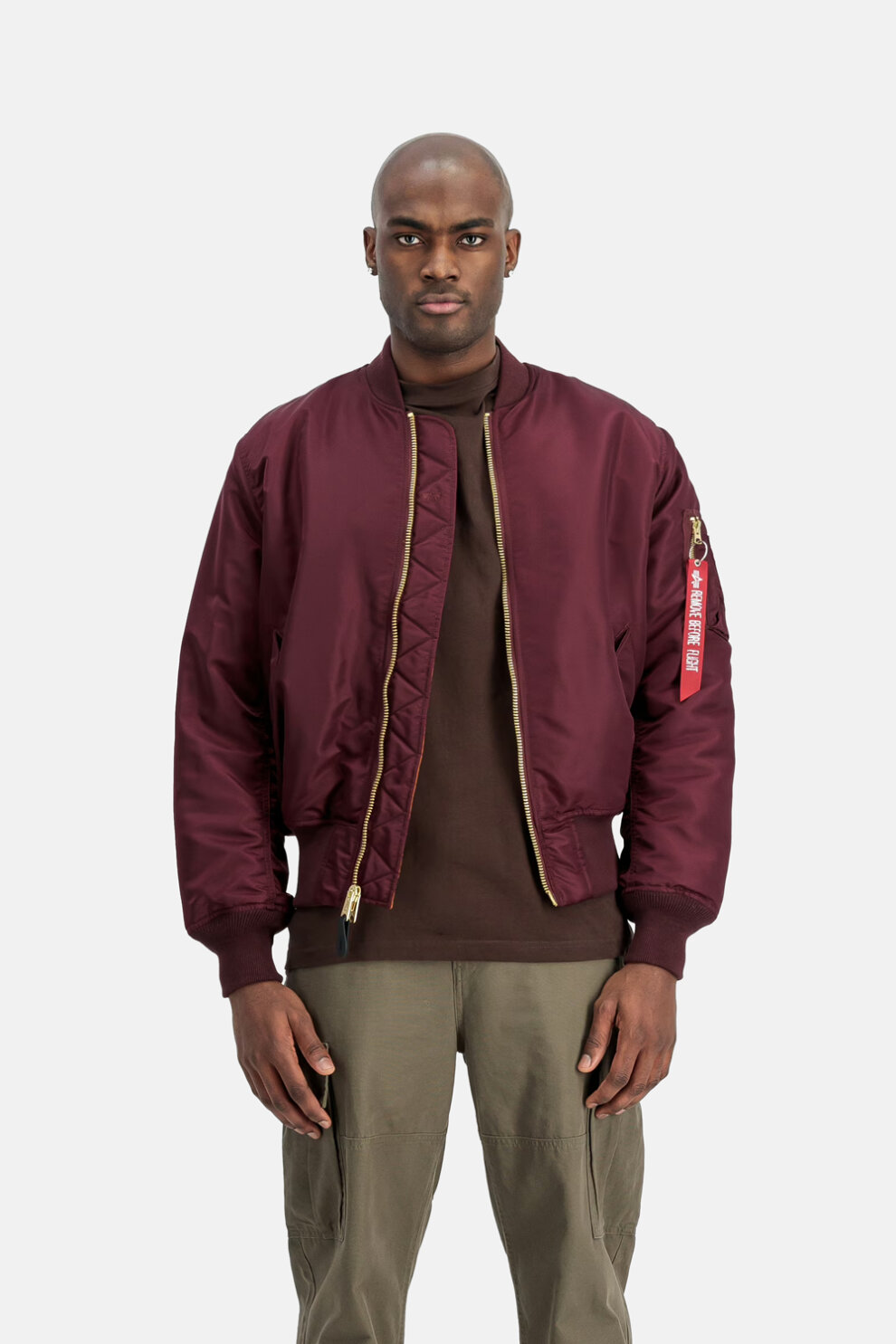 MUŠKARCI - Jakne i kaputi - Alpha Industries MA-1 Heritage jakna - Jakne - Crvena