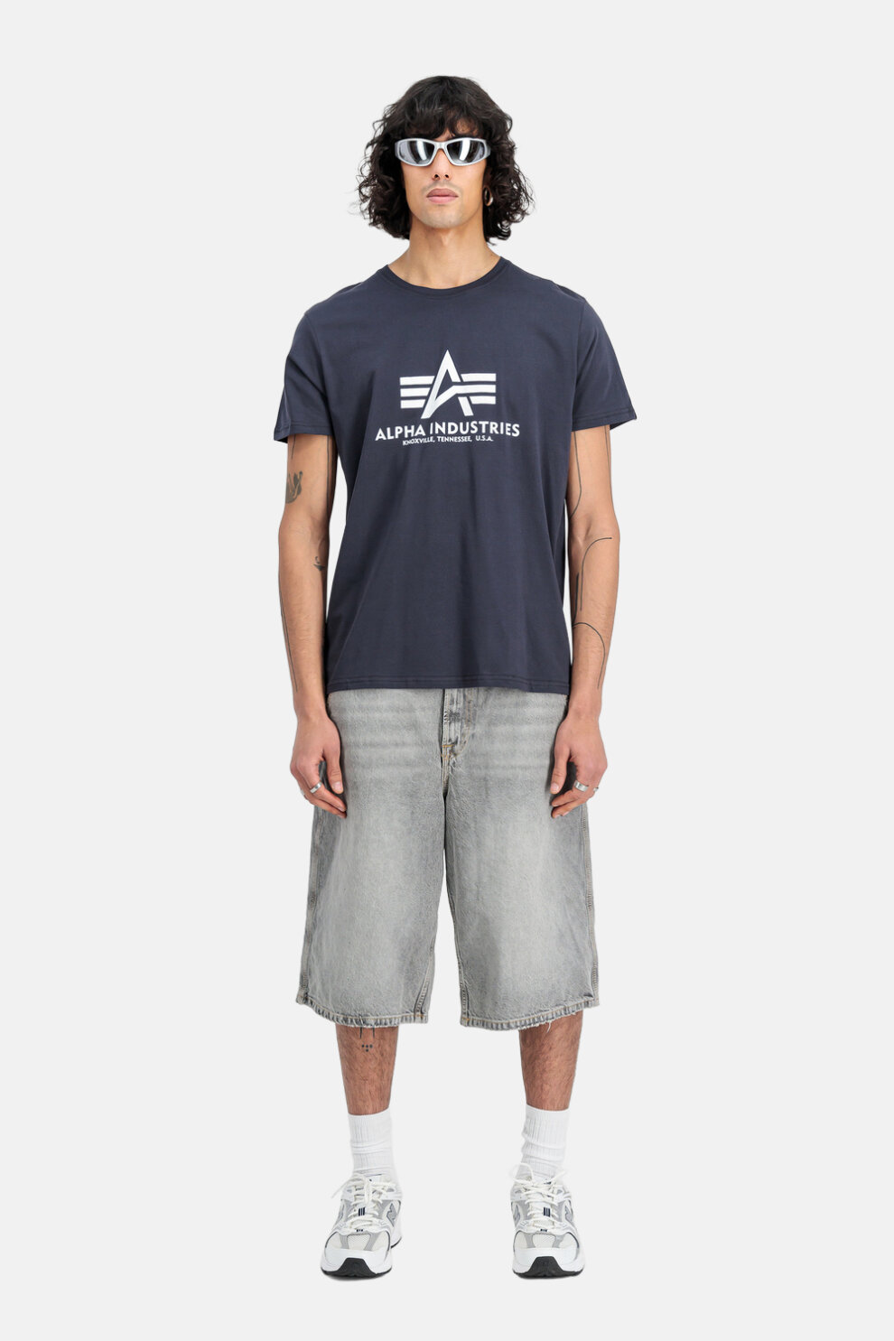 MUŠKARCI - Majice - Alpha Industries majica - Kratki rukavi - Plava
