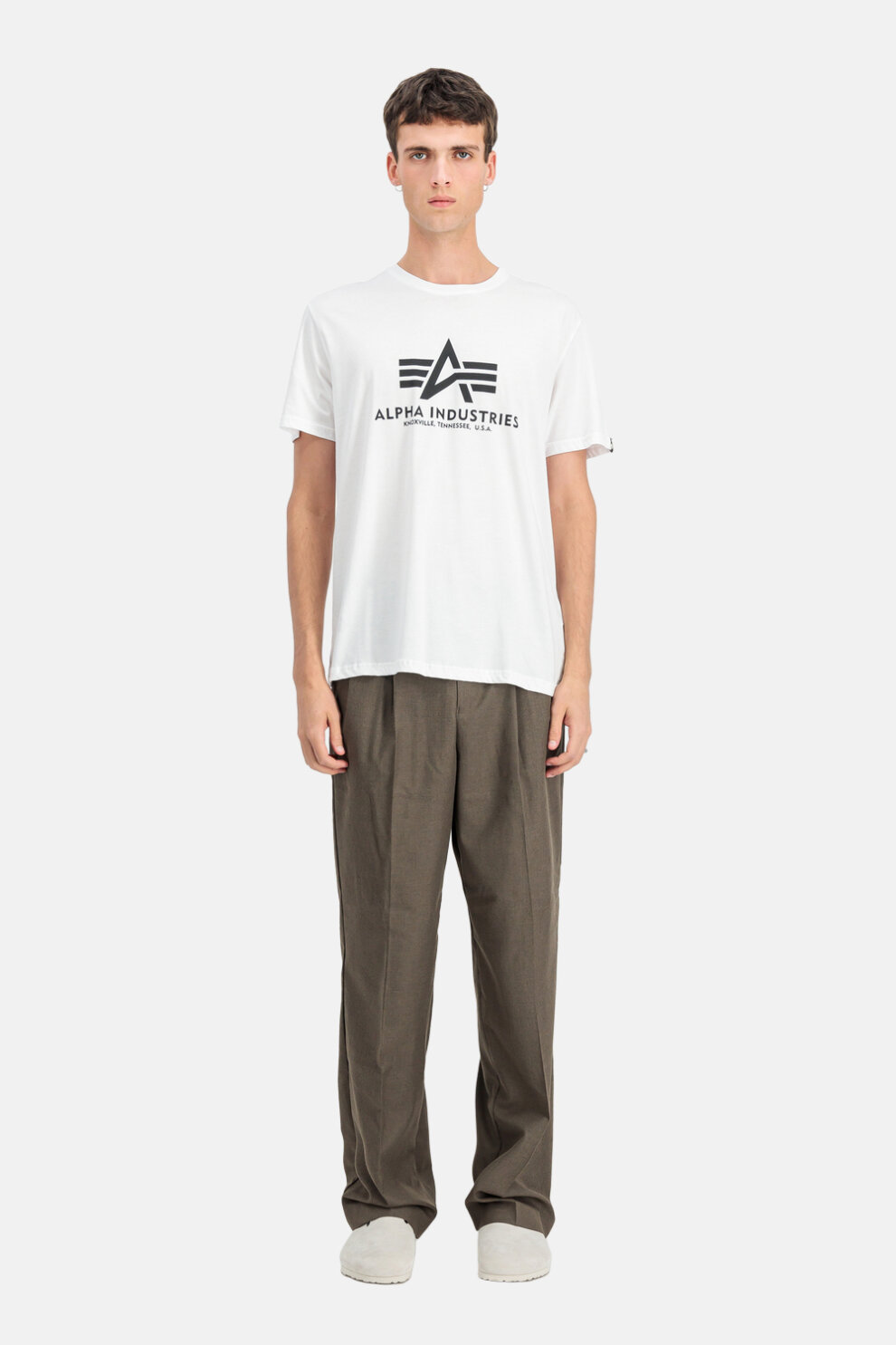 MUŠKARCI - Majice - Alpha Industries majica - Kratki rukavi - Bijela