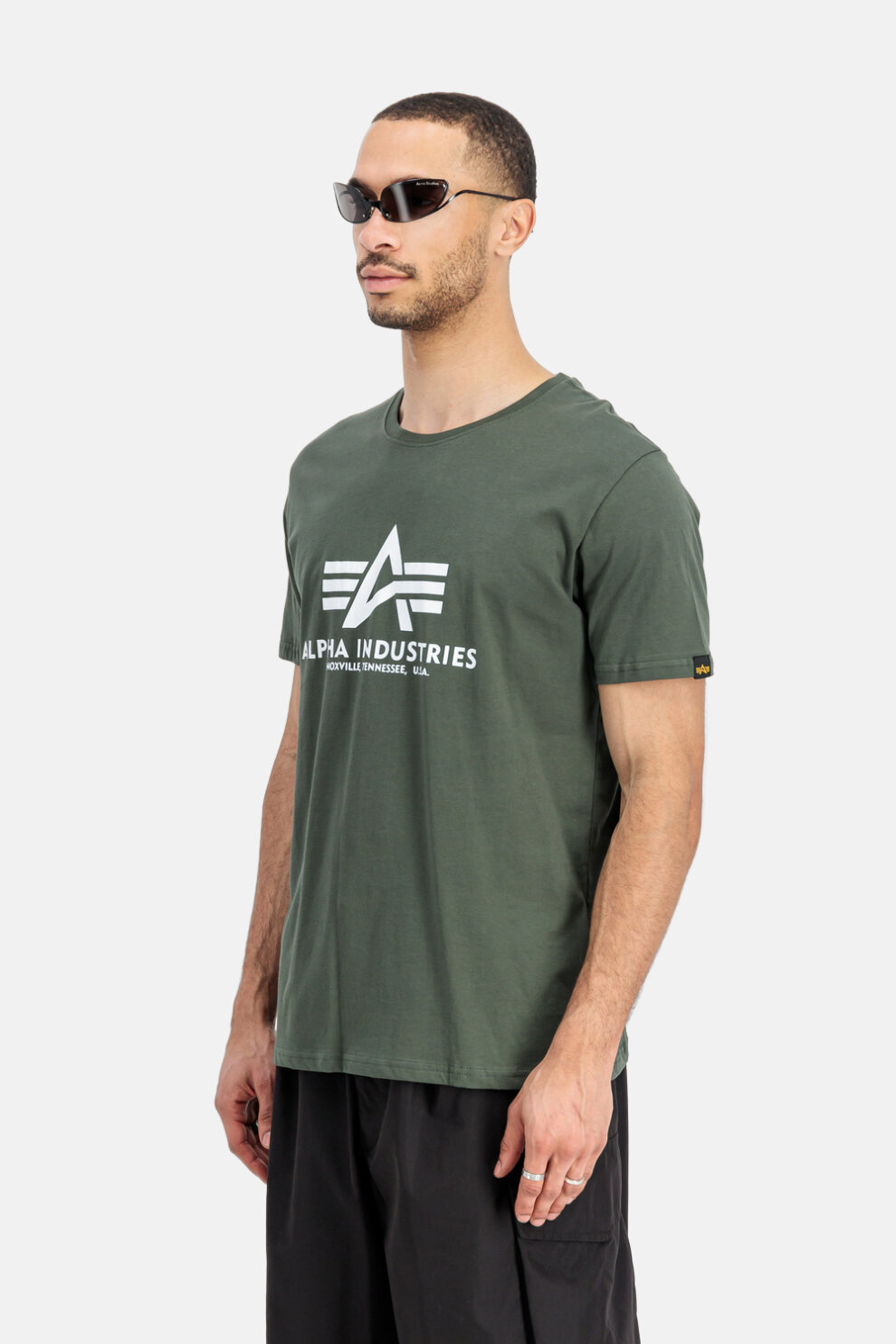 MUŠKARCI - Majice - Alpha Industries majica - Kratki rukavi - Zelena