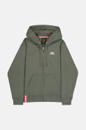 MUŠKARCI - Majice - Alpha Industries Zip Hoodie SL majica - Dugi rukavi - Zelena