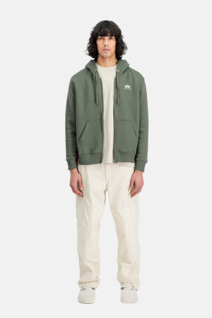 MUŠKARCI - Majice - Alpha Industries Zip Hoodie SL majica - Dugi rukavi - Zelena