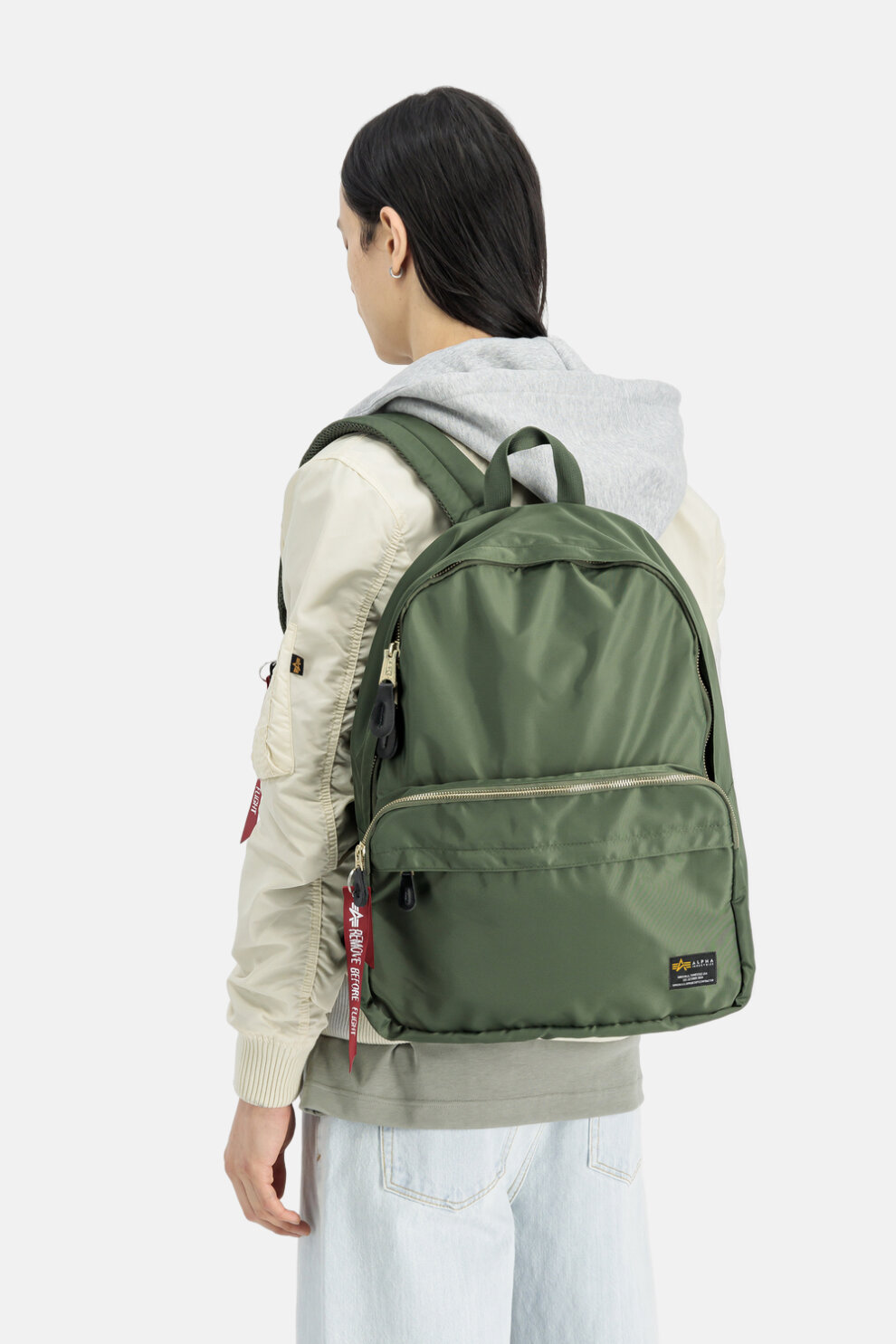 MUŠKARCI - Torbe - Alpha Industries Crew ruksak - Zelena