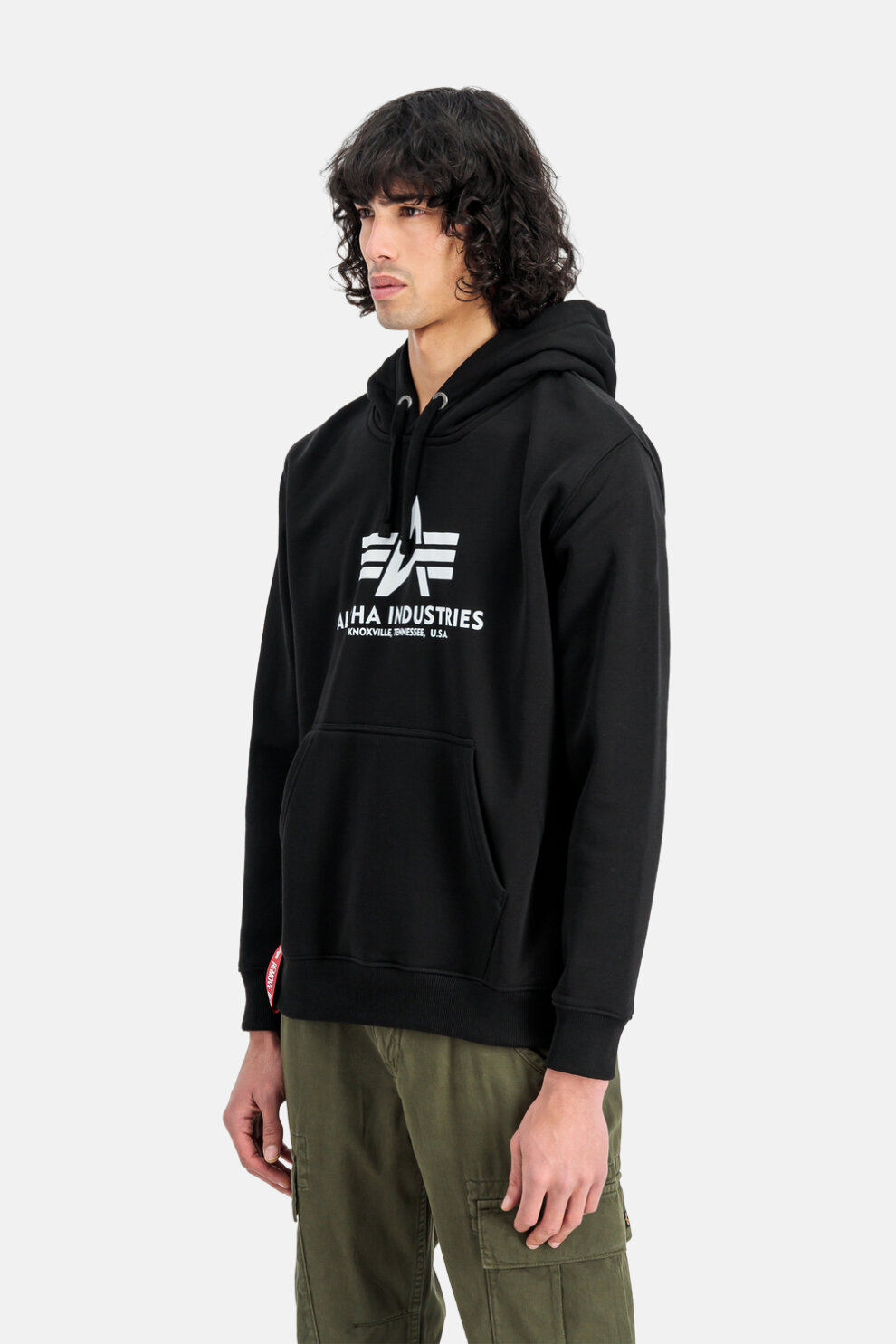 MUŠKARCI - Majice - Alpha Industries Basic majica - Dugi rukavi - Crna